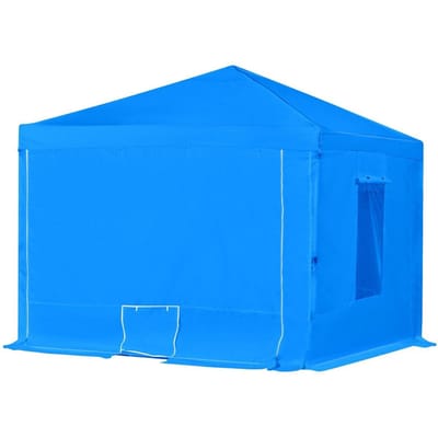 Tente Cabine de Peinture Portative, 2930 x 2930 x 1810mm Tente de Garage Portative pour Peinture, Cabine de Pulvérisation Imperméable avec Conception à Cadre Pliable & 2 Fenêtres Latérales en Maille