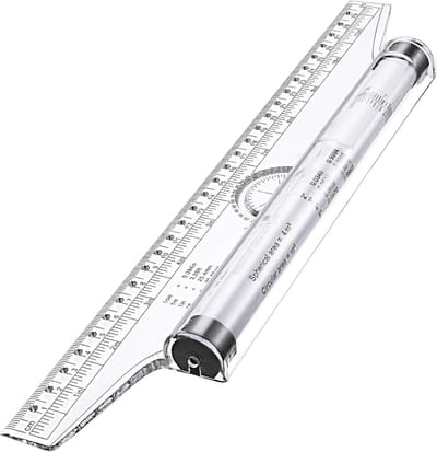 Linialen - Parallel Rolling Liniaal - Parallelle Liniaal - Hoek Liniaal - Plastische Rolliniaa - Tafelmeetliniaal - parallelle tekenliniaal - Lengte - Liniaal - 30 cm rolliniaal - schaalverdeling - schaalstok
