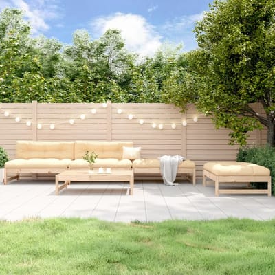 vidaXL - 5-delige - Loungeset - massief - grenenhout
