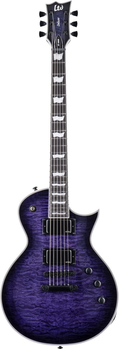ESP LTD EC-1000 See Thru Purple Sunburst - Single-cut elektrische gitaar