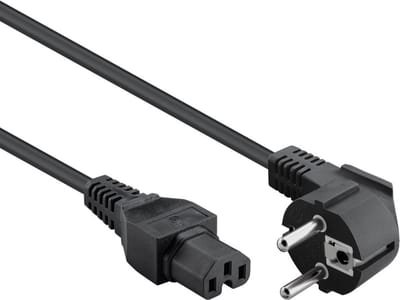 Schuko naar C15 apparaatsnoer - 10 meter - Zwart - Allteq