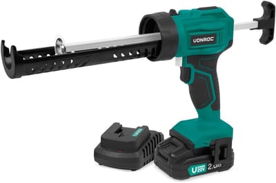 Accu Kitspuit - Kitpistool Elektrisch - Kitwerk Klussen - Krachtige 1.18kN Druk - 20V - Groen Zwart