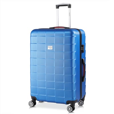 Monzana Koffer - XL 105L Wielen 76x51x30cm Slot ABS Kunststof - Blauw