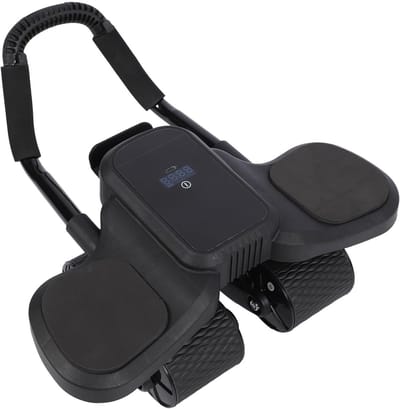 Abdominal Wheel met Automatische Terugslag en 4 Wielen voor Effectieve Thuistraining met Groot Display en Ondersteuning voor de Rug
