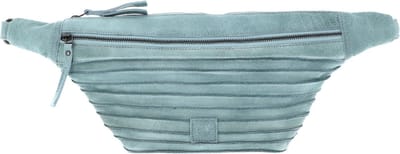FREDsBRUDER Leren Gordeltas Schoudertas Riffel Hoza Beltbag Sky Blue Lichtblauw