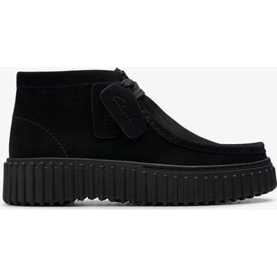CLARKS - maat 36- Torhill Moss Dames Veterschoenen - Suede - Zwart