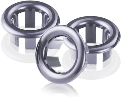 3 Stuks Ronde Overloopringen Badkamer Wastafel Chrome Afwerking | Universele Bekleding voor Afvoerputje