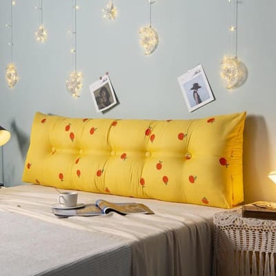 Leunsteun Kussen - Leeskussen Rugsteun - Comfortabel Lezen - Met Afneembare Hoes - 120cm - Grijs
