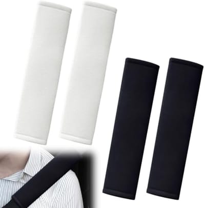 4 stuks schouderpads voor veiligheidsgordels - zachte gordelbeschermers voor kinderen en volwassenen