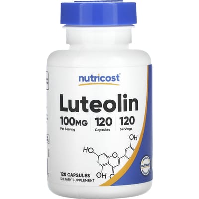 Nutricost, luteoline, 100 mg, 120 capsules