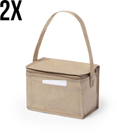 2 stuks - Koeltas - Lunchtas - Koeltasje lunch - Isolatie - Volwassenen - Dames - Heren - Gerecycled - Papier - Aluminium