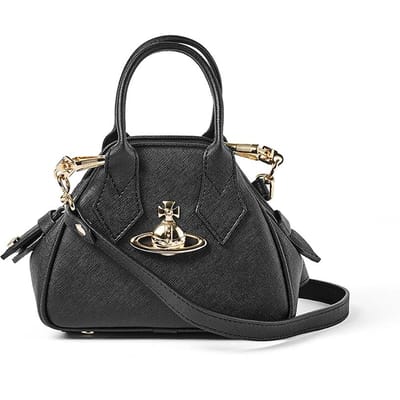 Vivienne Westwood 5c010005w S0021 N402 Yasmin Saffiano Mini Handtas met Bovenhandvat 5C010005W S0021 N402 gray