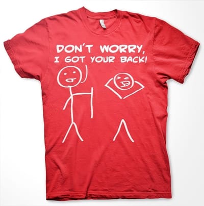 Hybris Don't Worry, I Got Your Back! T-shirt Rood