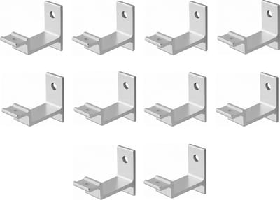 Hermeta leuninghouder - 3541-01 - Aluminium - Keilbout bevestiging - Vlak zadel - 10 stuks