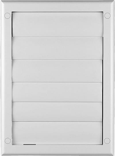 Ventilatierooster - Afsluitrooster Lamellen - Ruimte Ventilatie - Beweegbare Lamellen - 150 x 220 mm - Wit