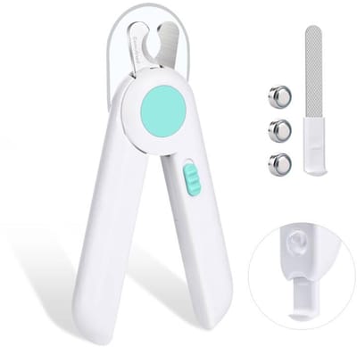 LED Nagelknipper voor Huisdieren – Elektrische Nageltrimmer met Licht (Blauw) – Veilig en Precisie Nagelverzorging voor Honden en Katten