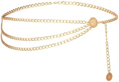 Buikketting, Verstelbare Riem voor Dames, 100 cm Tailleketting, voor Jeans, Jurken en Strandkleding