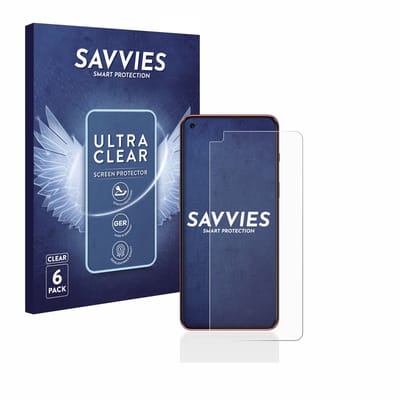 Savvies - Screenprotector voor OnePlus Nord 2 5G - Folie Beschermfolie transparant 6 Stuks