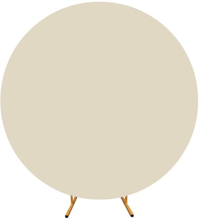 Ubieramy-meble Royal - Booghoes - Dubbelzijdig - Ø 200 cm - Champagne - Stretch