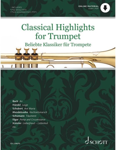 Schott Music Classical Highlights for Trumpet - Bladmuziek voor koperen blaasinstrumenten
