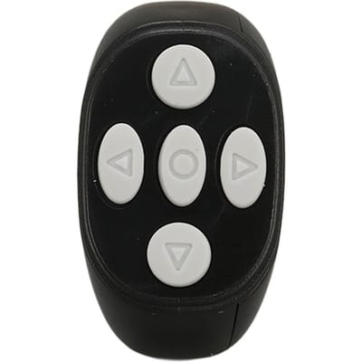 Télécommande sans fil Bluetooth 5.3 Smart Ring pour livre électronique TikTok noir