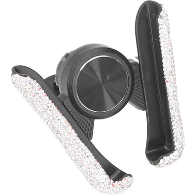 Bling Autotelefoonhouder Voertuig Mobiele Telefoonhouder Cradle Verstelbare Auto Mobiele Telefoonhouder Universeel wit