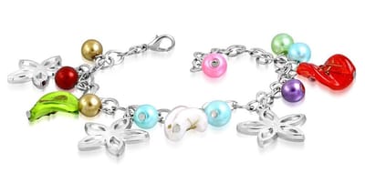 Montebello Armband Azia FBF571 - Glasbedels - Bloem - 18cm