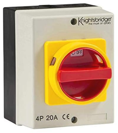 Roterende Isolator 4P 20A IP65 voor AC 230V-415V