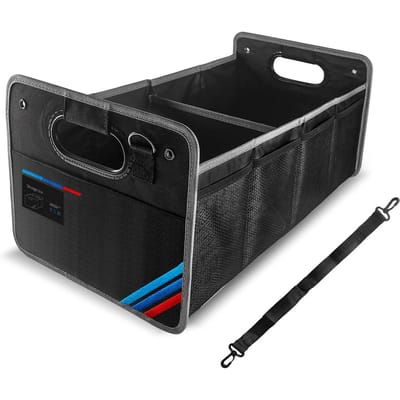 Kofferbakorganizer, waterdichte opvouwbare draagbare multifunctionele opbergdoos, gereedschapsboodschappentasorganisator, geschikt voor X1 X3 X5 E30 Medium Storage Box -50 black