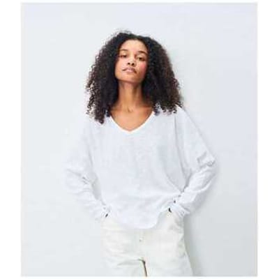 T-Shirt Lange Mouw American Vintage Son Tshirt White