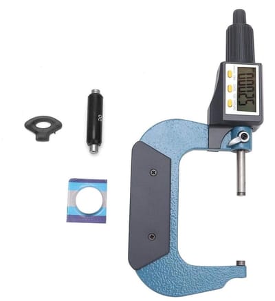 Digitale schroefmaat met een bereik van 0-100mm, lage foutenmarge en chroomgeplateerde legering, nauwkeurige diktemeting voor metaal en hout