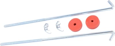Accu Bevestigingsset - J-bouten Moeren - Auto Accu Vastzetten - Stevig Staal - 10 Inch - Metaal