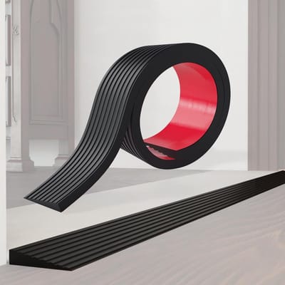 Drempelhulp –Drempelhulp Rubber – Zelfklevende rubberen oprit – 7.5 cm breed – 1.5cm hoog – Op maat te snijden – Geschikt voor rolstoelen, kinderwagens en scootmobielen –100cm lang – Zwart