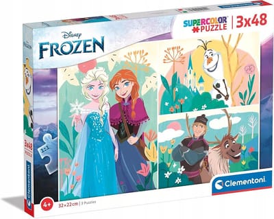 Clementoni Frozen 2 puzzelset 3x48 stukjes - Superkleuren