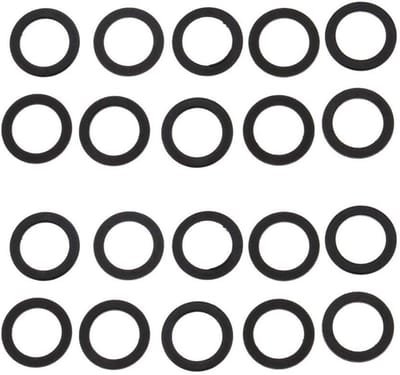 Skateboard Ringen - Speed Washers - Verbeteren Prestaties - Verhoogt Lagersnelheid - 20 Stuks - Zwart