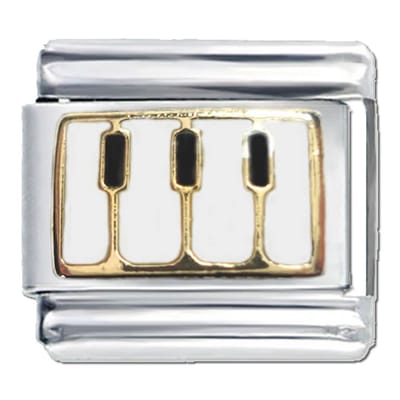 9mm Schakel voor Italiaanse Bedelarmband - Piano