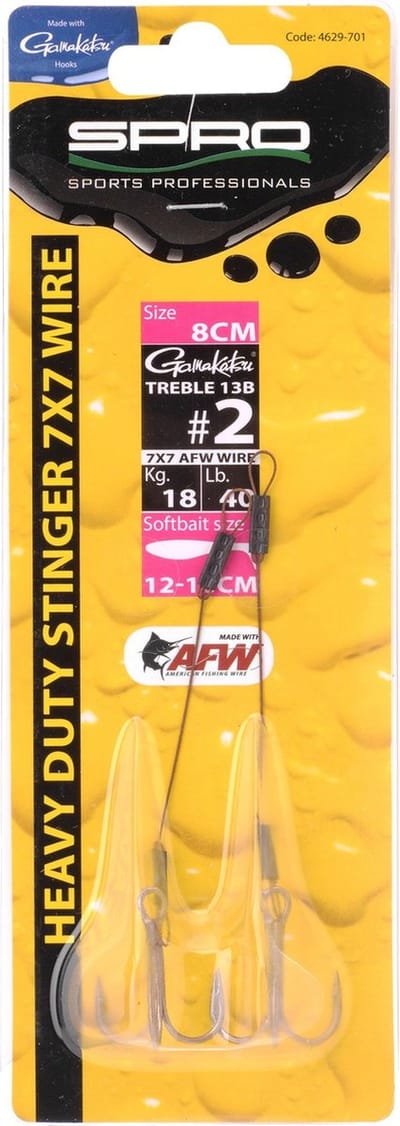 Heavy Duty Stingers 7x7 SPRO - Haakmaat 4 / 18KG / 8CM