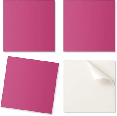 Zelfklevende PVC-tegels met een patroon, perfect voor de hal, roze kleur, 20x20x20 cm