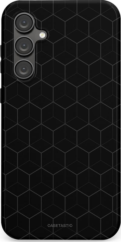 Casetastic Hoesje Geschikt voor Samsung S23 FE - Stijlvolle Beschermende Duo-layer Case - Hexago