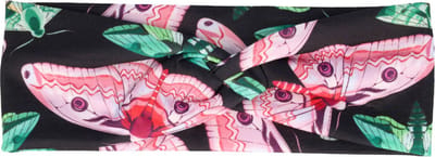 Haarsoires Haarband Twist 7cm – Vlinderprint – Jersey Stof – Groen Roze Zwart - Zachte Knoop Hoofdband - Haaraccessoire voor Dames & Meisjes
