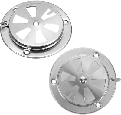 Dailygoods- Ventilatieroosters afsluitbaar - Ventilatierooster rond - Ventilatierooster roestvrij staal - Verstelbaar - Luchtontluchtingsafdekking - Voor optimale temperatuurregeling - Ventilatieklep