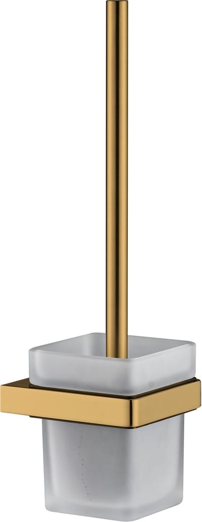 Plieger Altea WC Borstel met Houder – Wandmontage – Geborsteld Goud