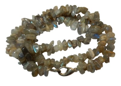 Labradoriet Split Collier 45 cm.
