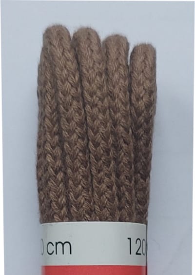Ronilux Veter - Taupe - Rond - Koord Veters - Lengte 120 cm - Dikte 4 mm - Schoenveter