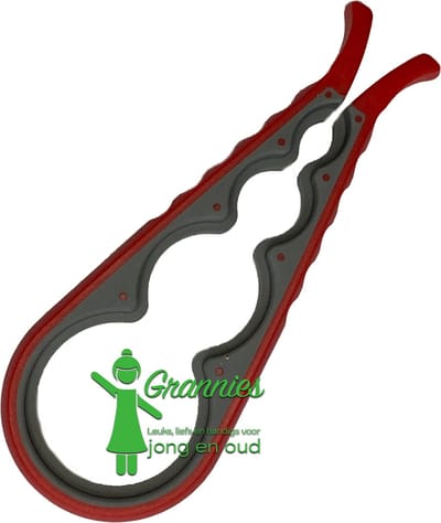 Grannies - PLOP - flessenopener - pottenopener - tube opener - groot gemak - nauwelijks kracht