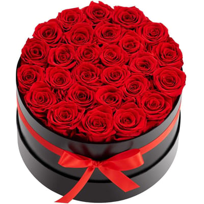 Forever Flowers, 27 Geconserveerde Rozen in een Doos, Eeuwige Bloemen Onsterfelijke Bos Verjaardagscadeau voor Bezorging Prime Vrouwen Haar Vrouw Moeders,