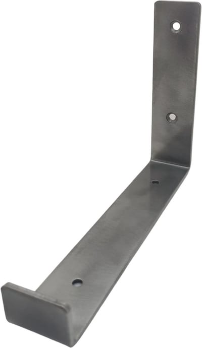 Maison DAM 1x Plankdrager L vorm up - Wandsteun – 20cm – Staal - Incl. bevestigingsmateriaal + schroefbit