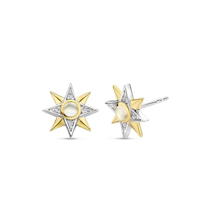 TI SENTO Dames Oorbellen - 925 zilver - Parelmoer - 7932MW