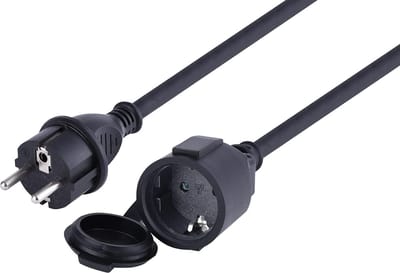Bouwplaatsverlengkabel IP44 5m kabel H07RN-F 3G1.5 buitengebruik bouwplaatsen toebehoren