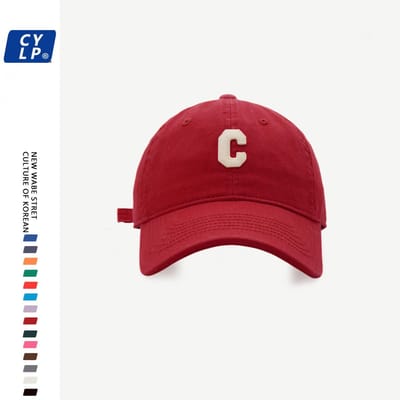 Letter Baseballpet voor Dames Zomer Koppels Zonnehoed Koreaanse Stijl Veelzijdige Baseballpet voor Heren Adjustable